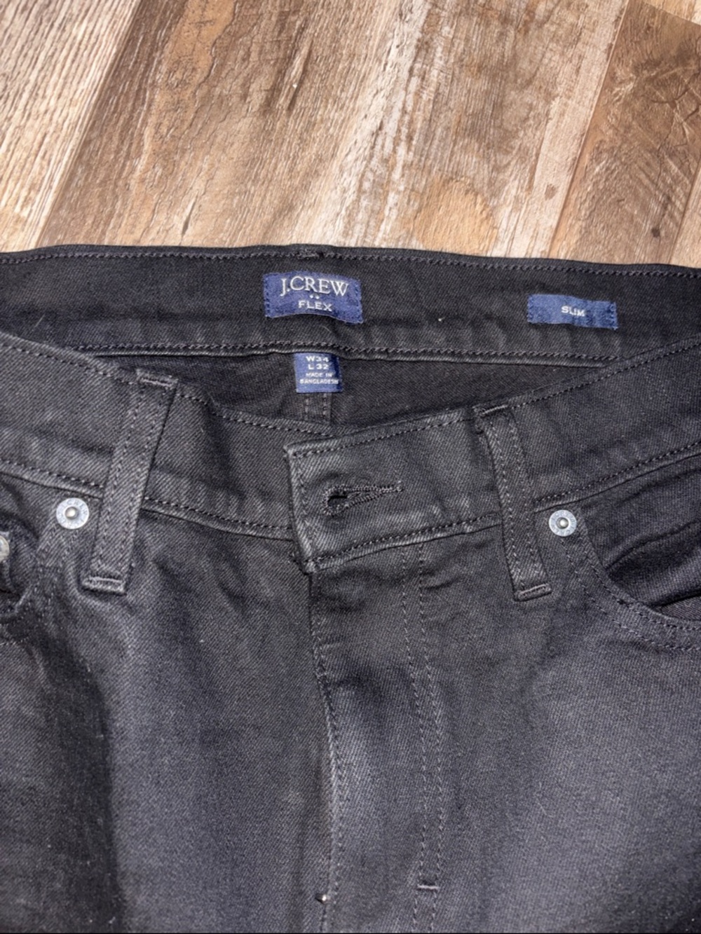 J. Crew Slim Flex Men's Jeans — Black 34x32
